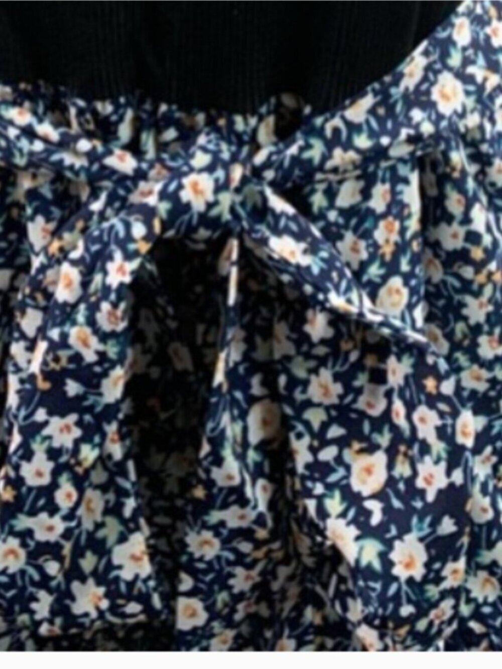 LAST ONE 🔥 Boho Floral Print Belted Layered Hem Dress - Picture 4 of 11